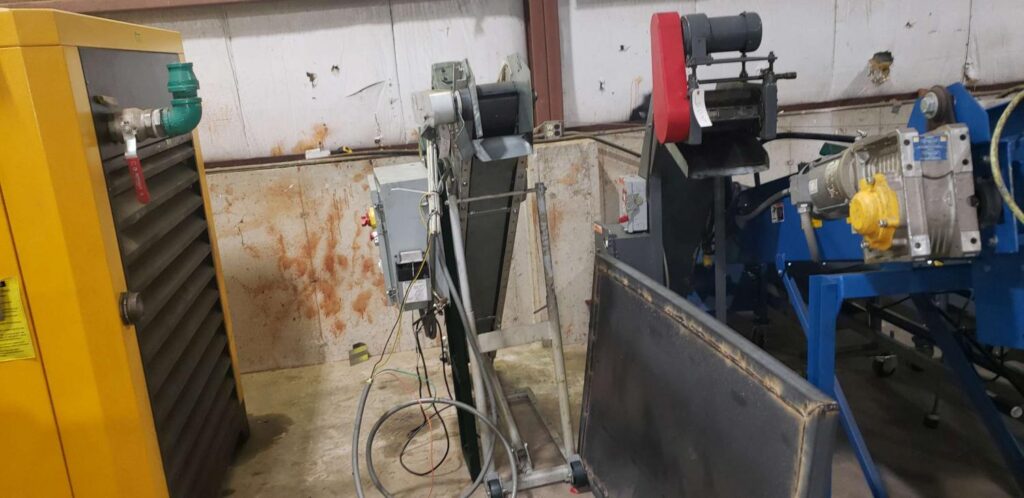 55" x 9" Unloading Parts Conveyor Hytrol