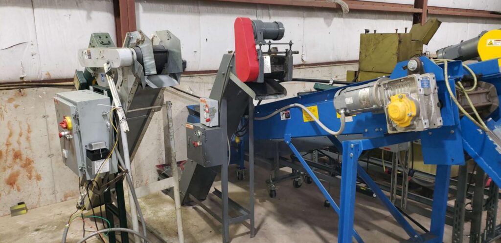 60" x 12" Unloading Parts Conveyor